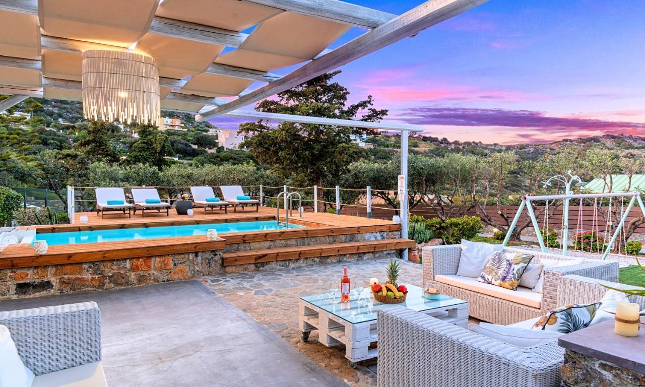 Cretan Lodge Heated Pool Ágios Nikólaos Eksteriør billede