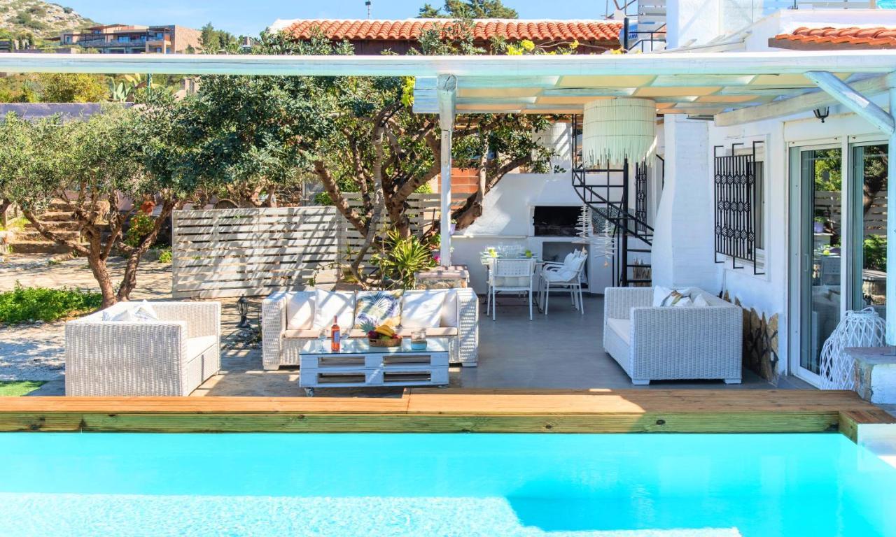 Cretan Lodge Heated Pool Ágios Nikólaos Eksteriør billede
