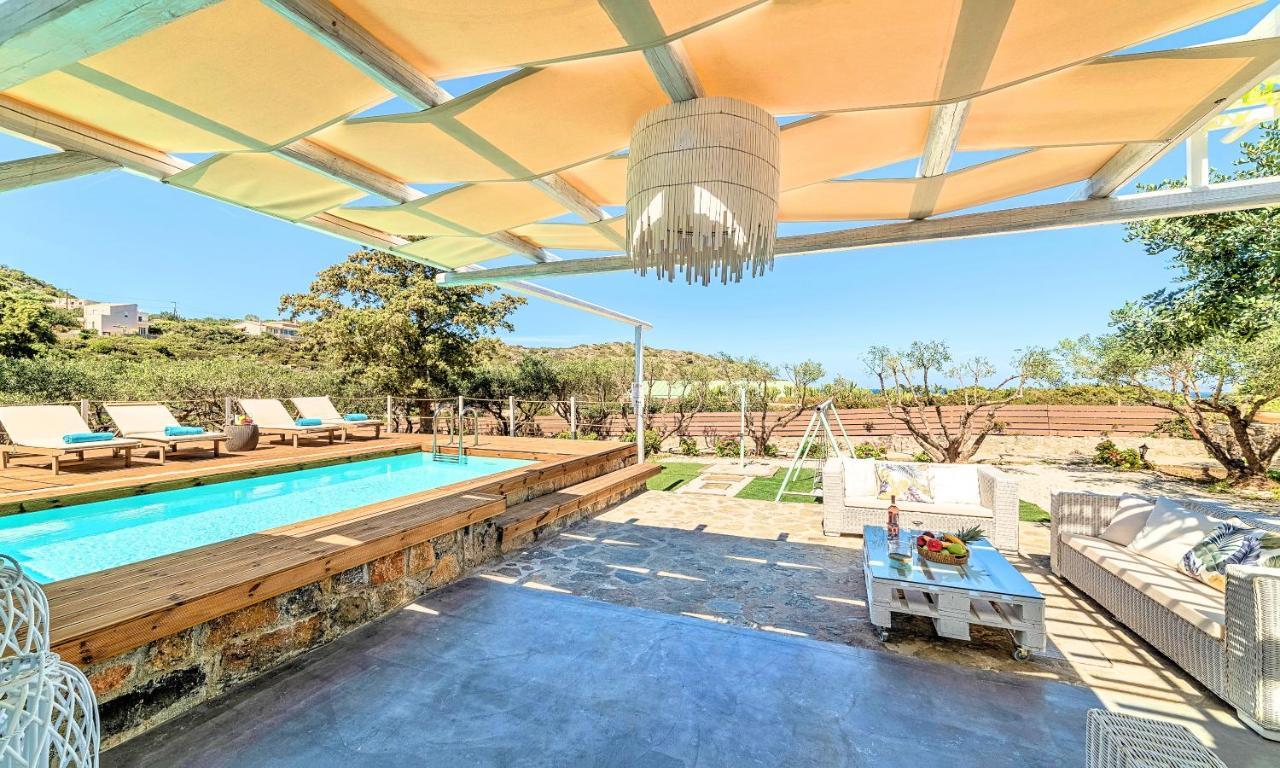 Cretan Lodge Heated Pool Ágios Nikólaos Eksteriør billede