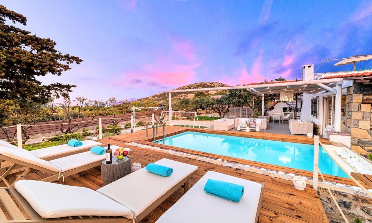 Cretan Lodge Heated Pool Ágios Nikólaos Eksteriør billede