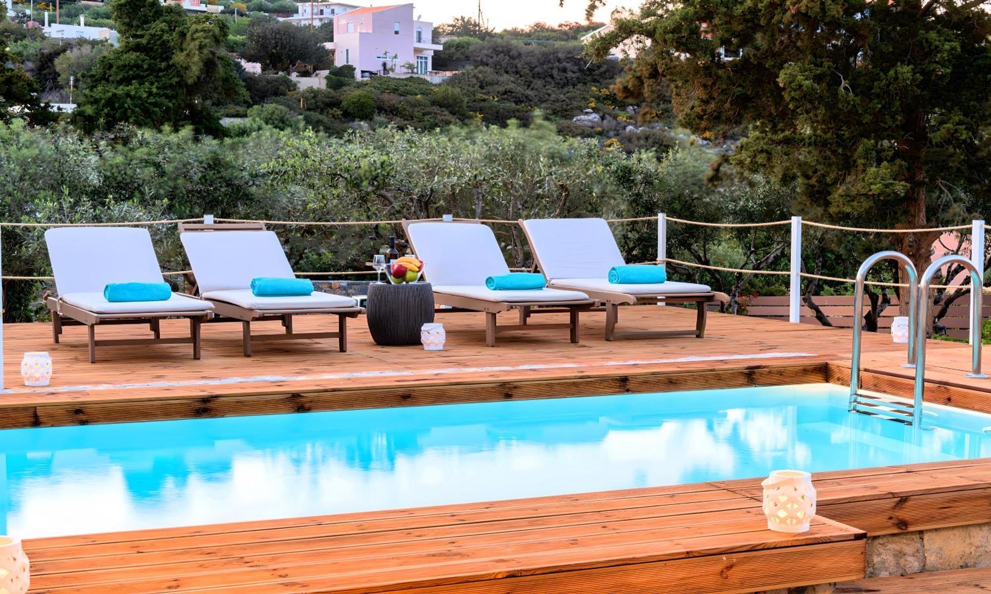 Cretan Lodge Heated Pool Ágios Nikólaos Eksteriør billede