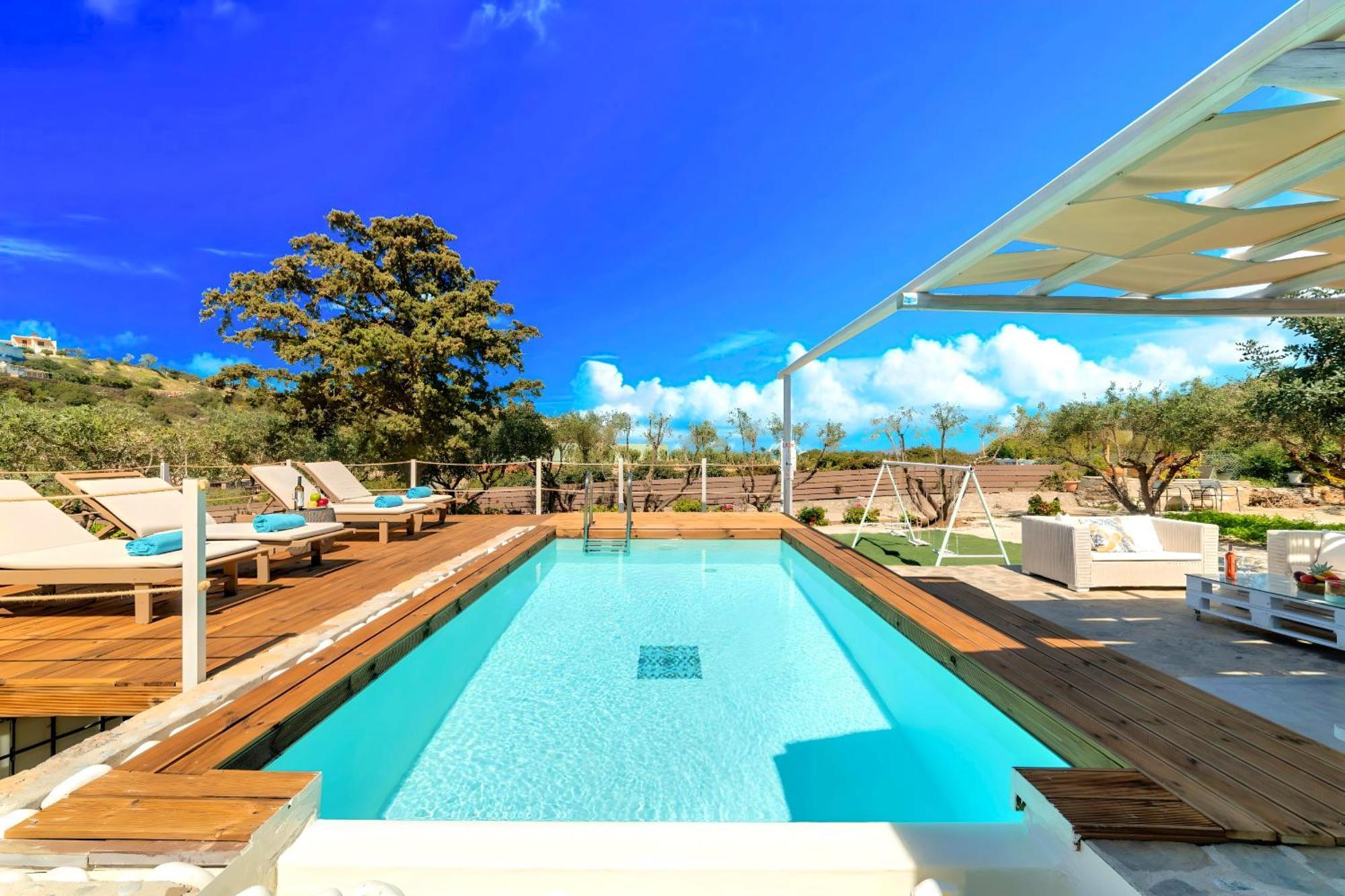 Cretan Lodge Heated Pool Ágios Nikólaos Eksteriør billede