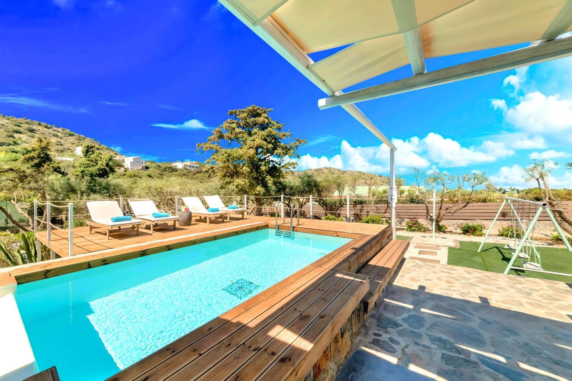 Cretan Lodge Heated Pool Ágios Nikólaos Eksteriør billede