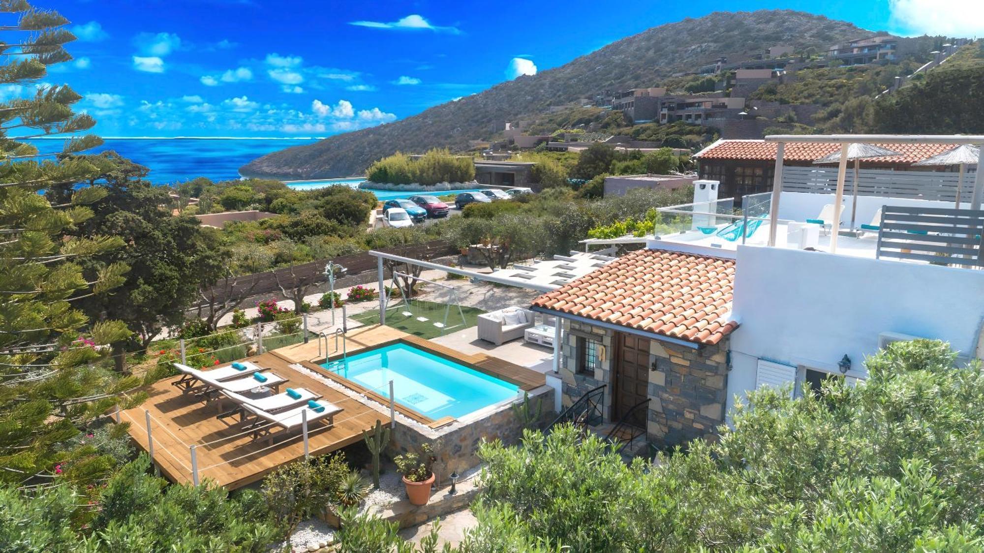 Cretan Lodge Heated Pool Ágios Nikólaos Eksteriør billede
